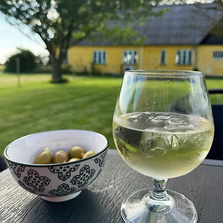 Autentisk Gard Taet Pa Vandet Pa Samso Ferienhaus *